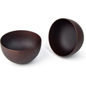 Set of 2 Handmade 4.5'' Diam x 2.5'' High Zen Style Rice & Miso Soup Bowls